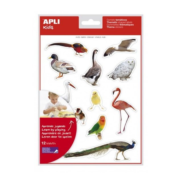 Educatieve Thema Stickers VOGELS - 144 Stuks. Geschikt vanaf 3+.
