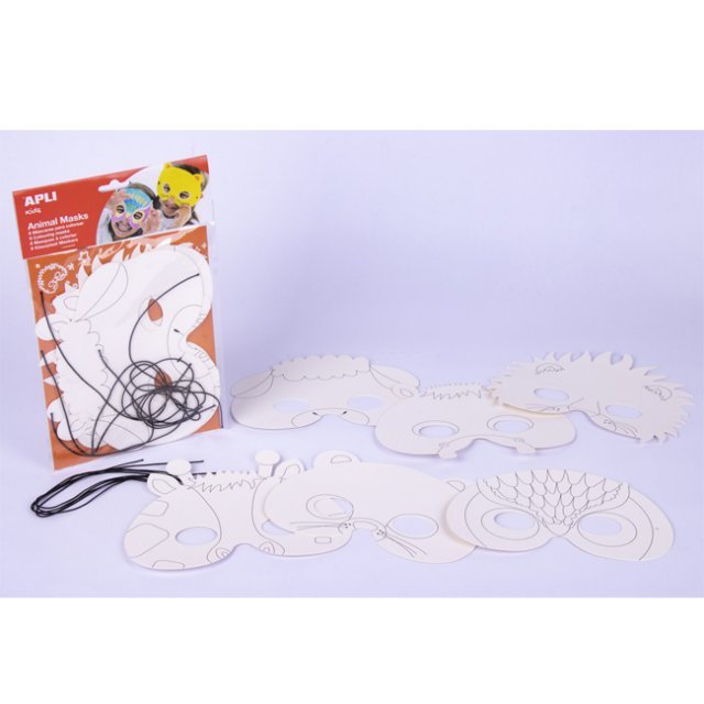Blanco maskers - kroontjes, 3 stuks online kopen