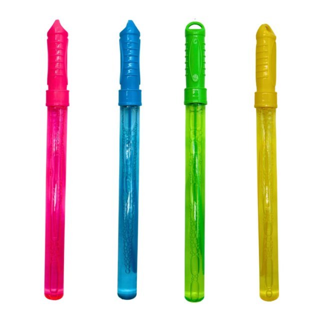 Bellenblaas Staaf 120 ml, 37 cm groot uit kunststof in de kleur ass.. Geschikt vanaf 3+.