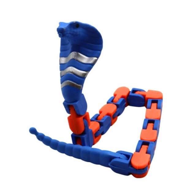Cobra Slang 27 cm groot uit kunststof in de kleur ass.. Geschikt vanaf 3+.