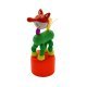 Dansende Dieren Hout 10 cm groot uit hout in de kleur ass.. Geschikt vanaf 3+.