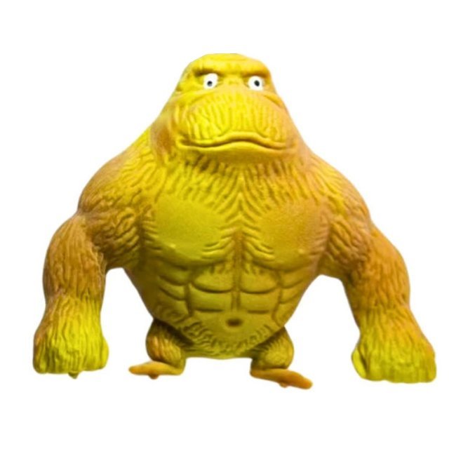 Stretchy Gorilla Antistress, 13 cm groot uit stretchy kunststof in de kleur ass.. Geschikt vanaf 3+.