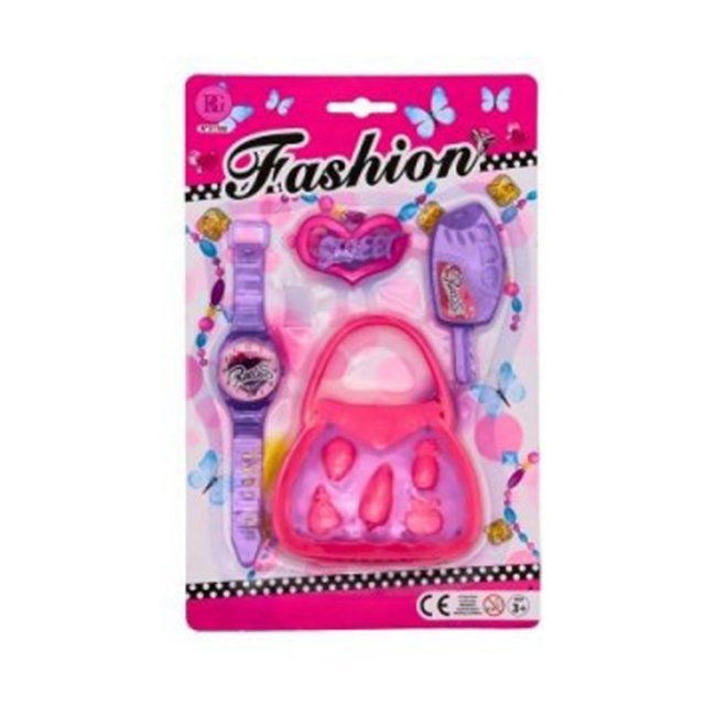 Beauty Set Handtas 4-delig uit kunststof in de kleur ass.. Geschikt vanaf 3+.