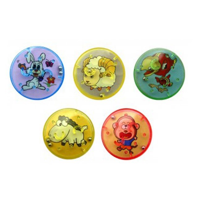 Bellenblaas met Geduldspel 60 ml, 11 cm groot uit kunststof in de kleur ass.. Geschikt vanaf 3+.