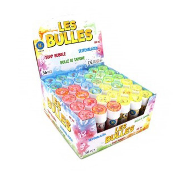 Bellenblaas met Geduldspel 60 ml, 11 cm groot uit kunststof in de kleur ass.. Geschikt vanaf 3+.