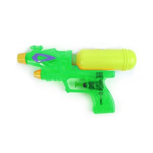 Waterpistool Double Shot , 21 cm groot uit kunststof in diverse kleuren. Geschikt vanaf 3+.