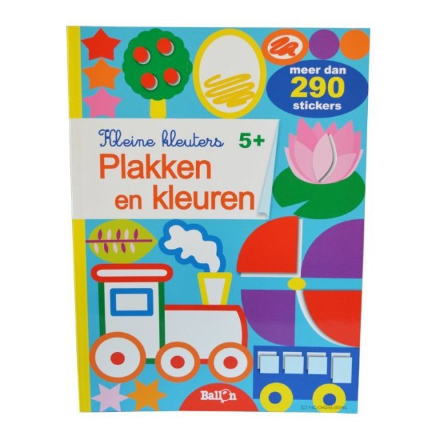 Plakken en Kleuren - Kleine Kleuters 5+ , 20 x 27 cm groot uit papier in de diverse kleuren. Geschikt vanaf 5+.