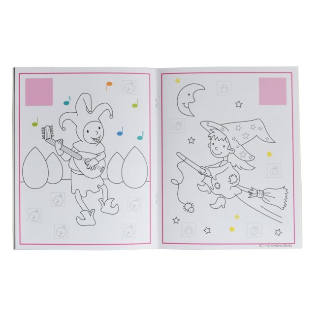 Kleur-en Stickerboek - Peutertuin 4-5 jaar , 20 x 25 cm groot uit papier in de kleur /. Geschikt vanaf 4+.