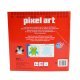 Stickerboek Dieren - Pixel Art Mozaiekjes Plakken , 22,5 x 22,5 cm groot uit papier. Geschikt vanaf 5+.