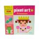 Stickerboek Prinsessen - Pixel Art Mozaiek , 22 x 22 cm groot uit papier in de kleur /. Geschikt vanaf 5+.