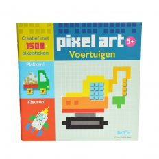Stickerboek Voertuigen - Pixel Art Mozaiekjes Plakken