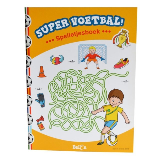 Super Voetbal Activiteitenboek , 19 x 26 cm groot uit papier in de kleur /. Geschikt vanaf 5+.