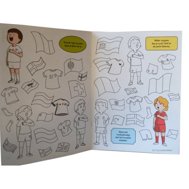 Zoek en Kleur - Super Voetbal 5+ , 20 x 27 cm groot uit papier in de kleur divers. Geschikt vanaf 5+.