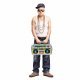 opblaasbare ghetto blaster 42 cm feest gadget