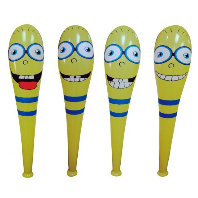 opblaasbare knuppel 105 cm smiley speelgoed