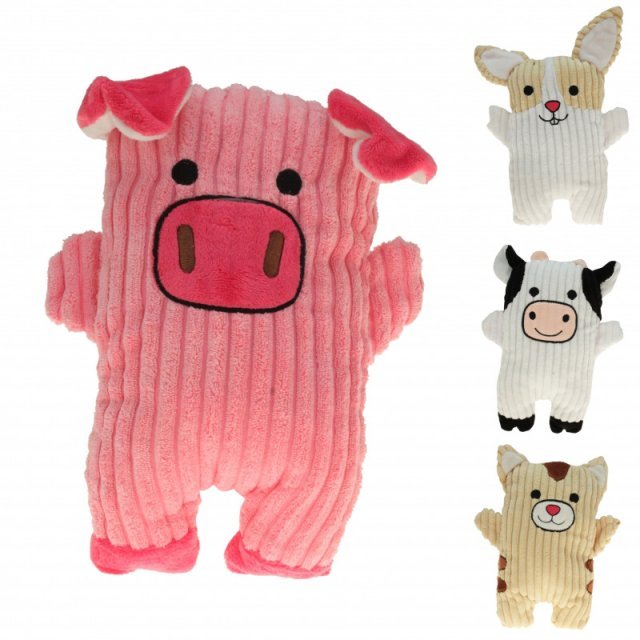 Knuffel - Pluche Boerderij Dieren, 25 x 15 cm groot uit pluche in de kleur ass.. Geschikt vanaf 3+.