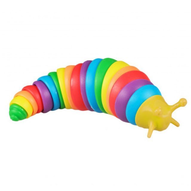 regenboog fidget slak 19 cm speelgoed