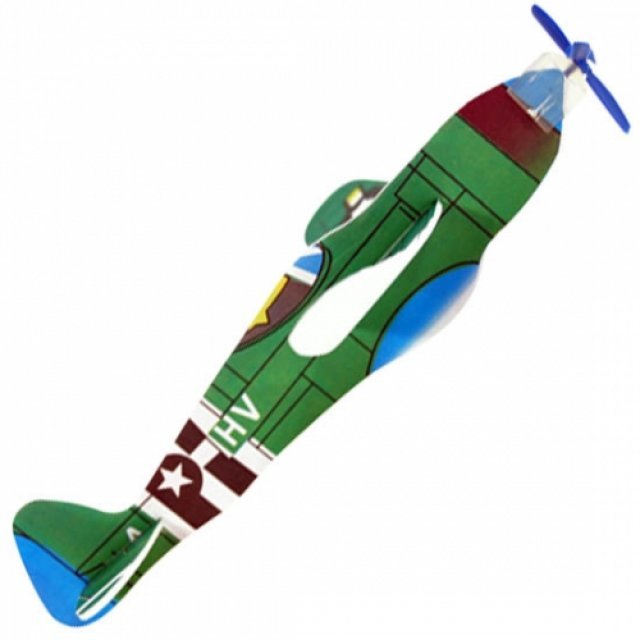 Styropor Vliegtuigje CLASSIC , 20 cm groot uit foam in de kleur ass.. Geschikt vanaf 3+.