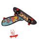 Vinger Skateboard, 9cm groot uit kunststof in de kleur ass.. Geschikt vanaf 3+.