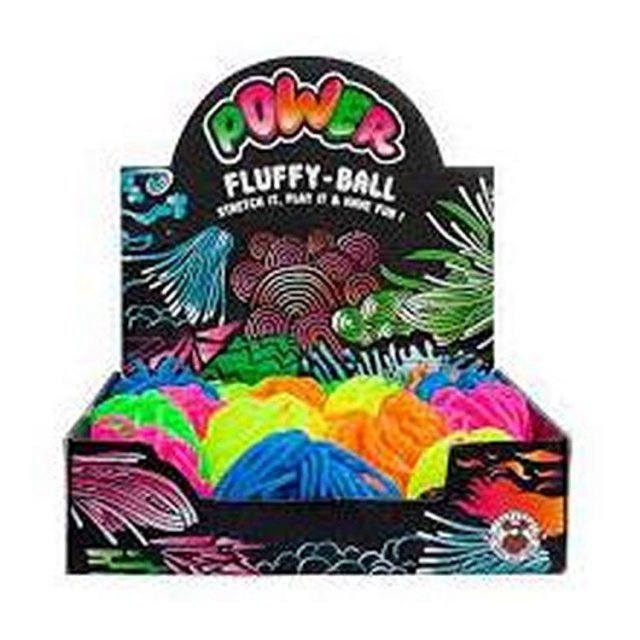 Fluffy Power Bal, 13cm groot uit kunststof in de kleur ass.. Geschikt vanaf 3+.