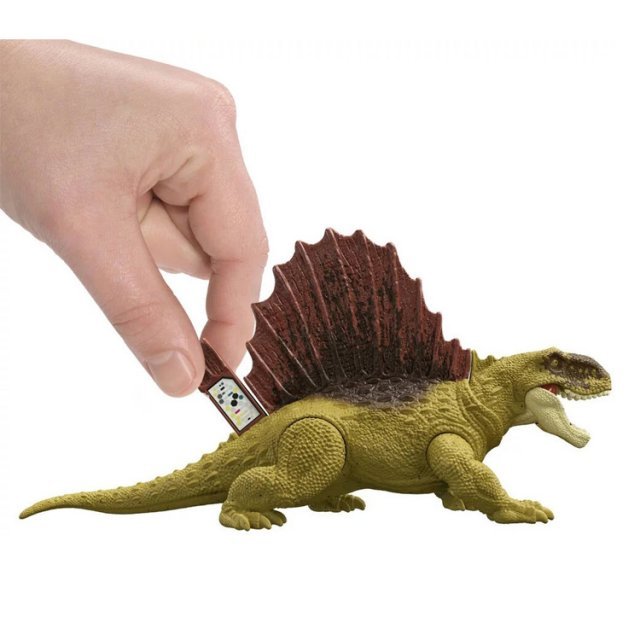 Jurassic World Dominion - Dimetrodon Dino 19 cm , 19 cm groot uit kunststof in de kleur ass.. Geschikt vanaf 3+.