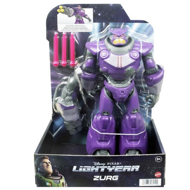 Lightyear Disney Robot Actiefiguur 25 cm - Zurg , 25 cm groot uit kunststof in de kleur paars. Geschikt vanaf 4+.