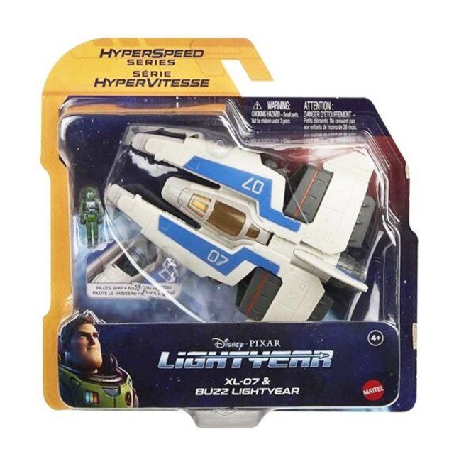 Lightyear Disney - PIXAR - XL-07 Ruimteschip Buzz Lightyear, 14x10 cm groot uit kunststof in de kleur ass.. Geschikt vanaf 4+.