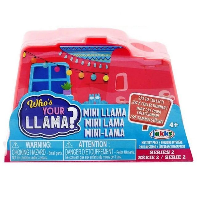 Verrassingsdoosje met grappige lama’s ,  groot uit kunststof in de kleur ass.. Geschikt vanaf 4+.