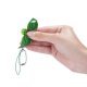 Pea Pod Popper aan Sleutelhanger - 6,5 cm Pea Pod Popper aan Sleutelhanger, 6,5 x 2 cm groot uit kunststof in de kleur groen. Geschikt vanaf 3+.
