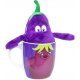 Mok met Pluche Aubergine Knuffel , 9,5 + 18 cm groot uit keramiek in de kleur ass.. Geschikt vanaf 3+.