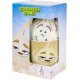 Mok met Pluche Knoflook Knuffel , 9,5 + 18 cm groot uit keramiek in de kleur ass.. Geschikt vanaf 3+.
