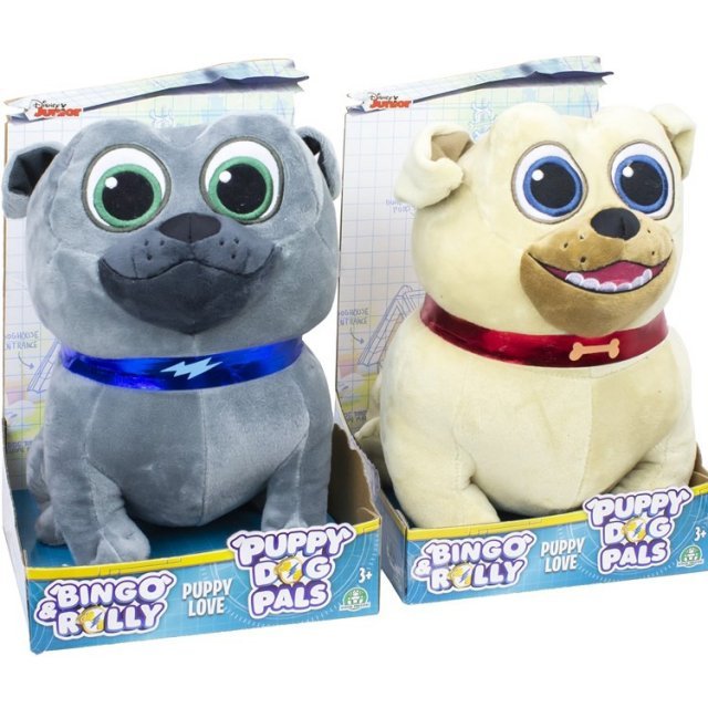 Knuffel Hond Disney Junior Puppy Dogs Pals, 26x16x17 cm groot uit pluche in de kleur ass.. Geschikt vanaf 3+.