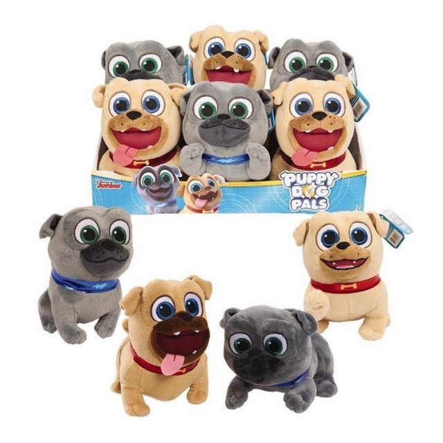 Knuffel Hond Disney Junior Puppy Dogs Pals, 15x15x10 cm groot uit pluche in de kleur ass.. Geschikt vanaf 3+.