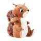 Knuffel Eekhoorn Pluche, 21x15x14 cm groot uit pluche in de kleur bruin. Geschikt vanaf 3+.