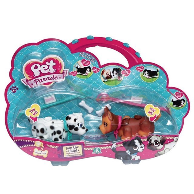 Pet Parade - Honden 2-Pack, 10 cm groot uit kunststof in de kleur ass.. Geschikt vanaf 3+.