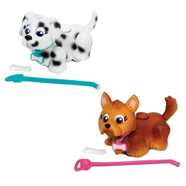 Pet Parade - Honden 2-Pack, 10 cm groot uit kunststof in de kleur ass.. Geschikt vanaf 3+.
