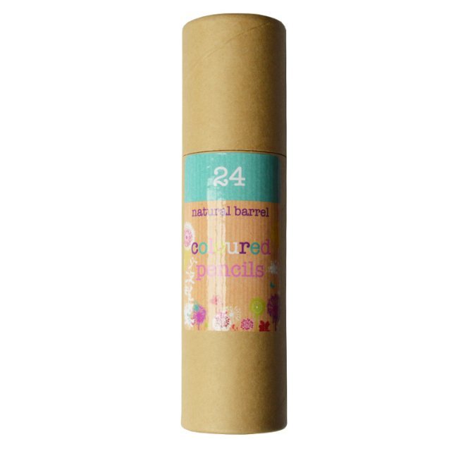 Kleurpotloden 24-delig in ECO koker, 18 cm groot uit hout in de kleur ass.. Geschikt vanaf 3+.
