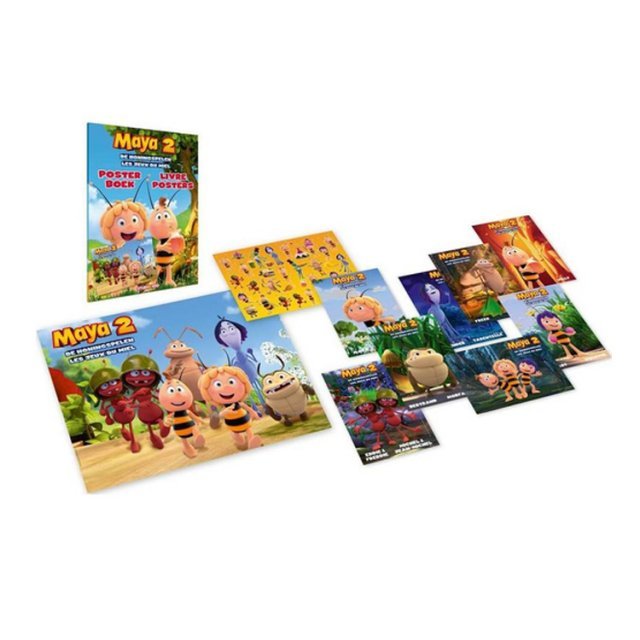 Posterboek - Maya 2 en de Honingspelen - Studio 100 , 24 x 34 cm groot uit stevig papier in de kleur ass.. Geschikt vanaf 3+.
