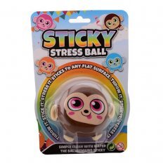 Stressbal Sticky Aap 7 cm.