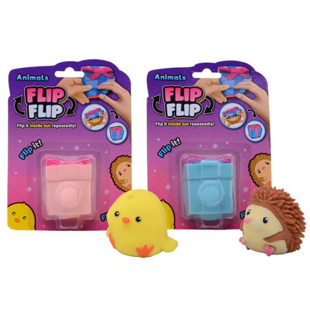 Flip-It van Cadeautje tot Dier , 6,5 cm groot uit silicone in diverse kleuren. Geschikt vanaf 3+.