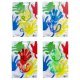 Plakhand Groot , 10 x 7,5 cm groot uit sticky in de kleur ass.. Geschikt vanaf 3+.