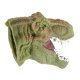 Vingerpop Dinosaurus, 8 x 8 cm groot uit zacht kunststof in de kleur groen. Geschikt vanaf 3+.