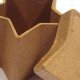 Sterren doosjes uit Papier-Maché, 8 x 8 cm groot en gemaakt uit papier-maché in de kleur bruin. Geschikt vanaf 3+.