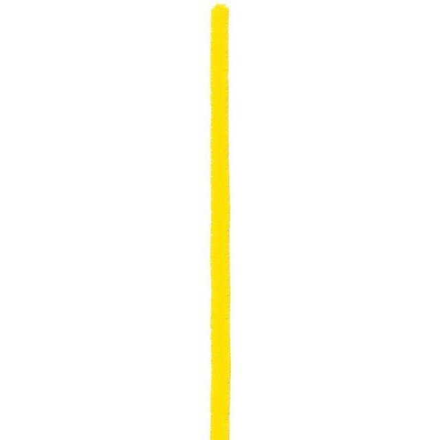 Chenilledraad 8 Stuks, 6 x 300 mm groot uit draad in de kleur geel. Geschikt vanaf 3+.