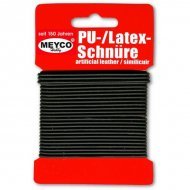 Snoer - Koord Zwart 1 mm x 5 mtr.