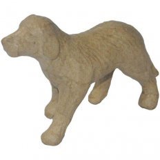 Hond Papier-Maché 11 x 9 cm