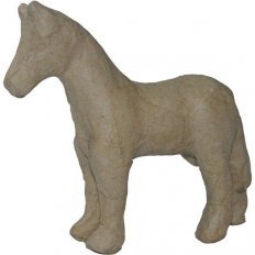 Paard Papier-Maché 11 x 11 cm