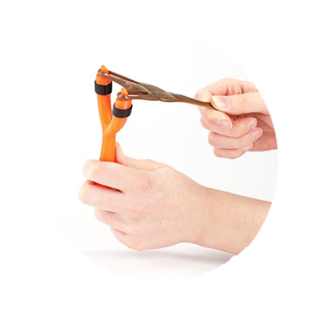 Katapult Lachende Drol , 13 cm groot uit kunststof in de kleur ass.. Geschikt vanaf 6+.