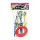 Ringwerpspel 10-delig Ringwerpspel 10-delig , 12 & 24 cm groot uit kunststof in de kleur ass.. Geschikt vanaf 3+.
