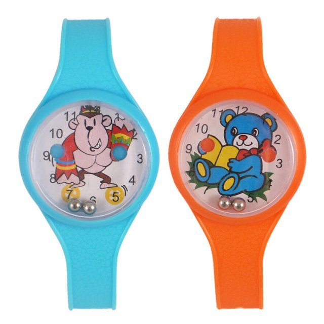 Horloge Geduldspel Rond ,  groot uit kunststof in de kleur ass.. Geschikt vanaf 3+.